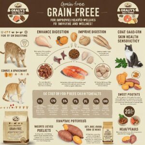 Benefits of grain-free cat food for improved feline health and wellness.
