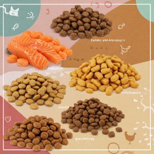 A close-up of Open Farm cat food kibble, highlighting natural ingredients mentioned in reviews.