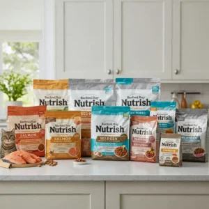 Wide selection of Rachel Ray Nutrish cat food flavors and bag sizes.