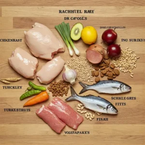 Key natural ingredients in Rachel Ray dry cat food.