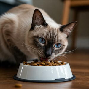 Wellness dry cat food packaging displayed with nutritional icons on a clean white background.