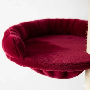 Soft, plush replacement platform for cat trees, providing a comfortable new perch for feline friends.