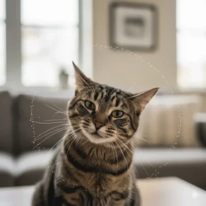 A cat shaking its head after receiving ear drops, which is a normal reaction to the liquid.