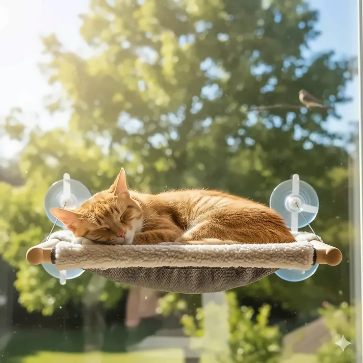 cat-hammock-window-mount hammock for cats
