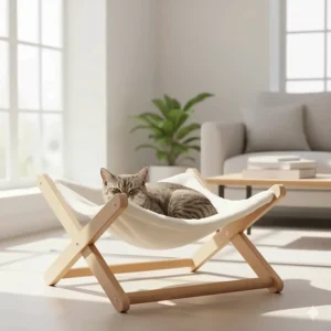 wooden-frame-cat-hammock